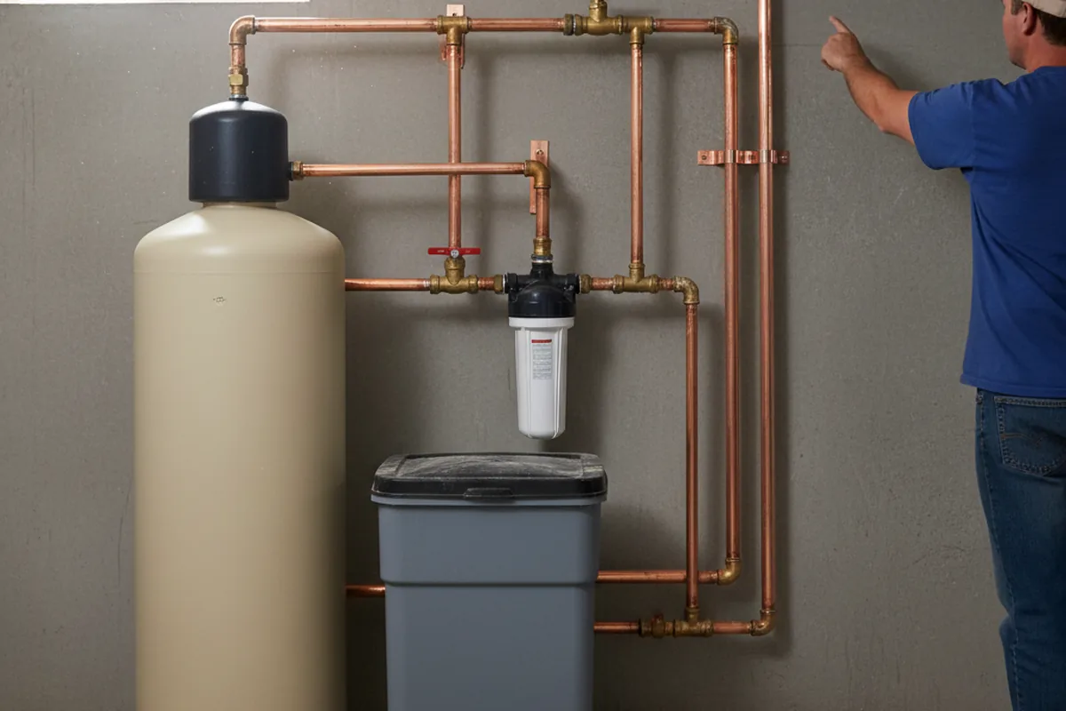 Whole-house water treatment system installed in Hunt
